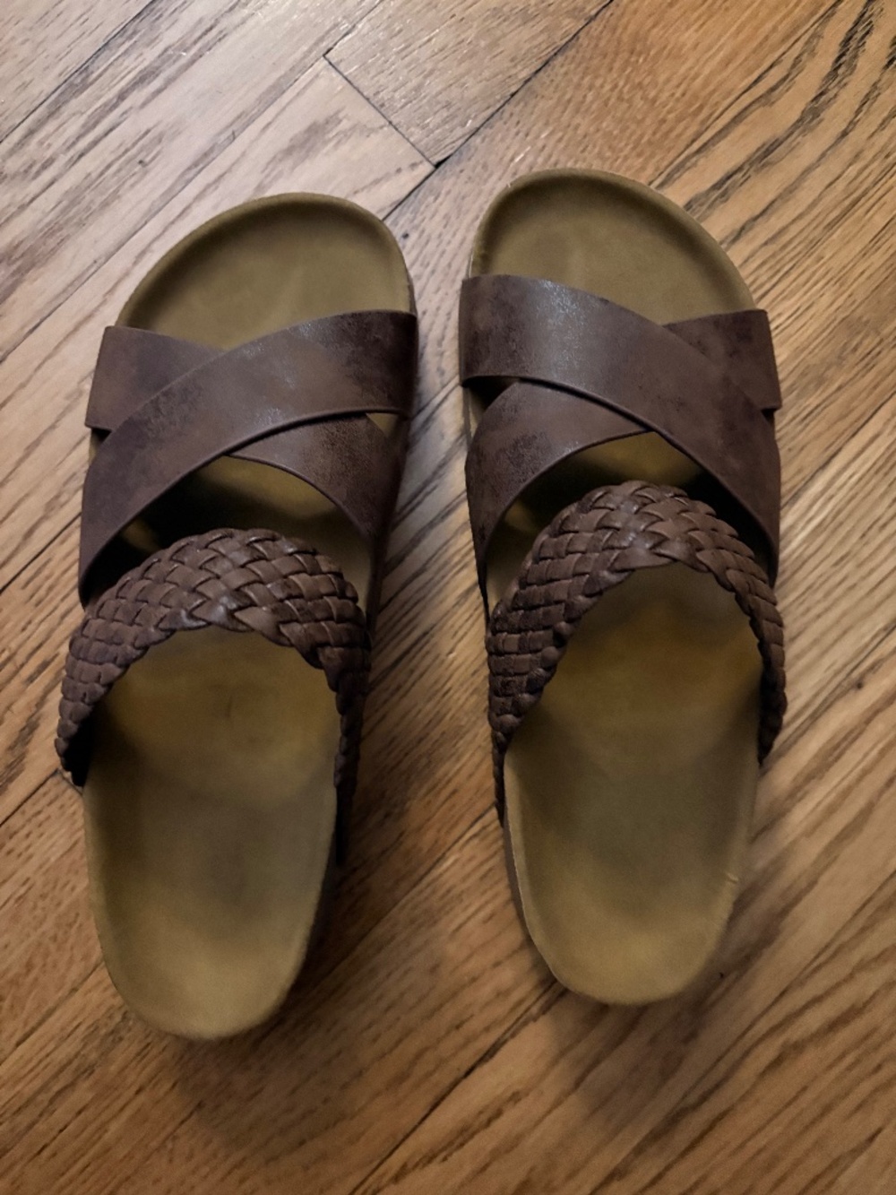 NWOT Blowfish? 8.5 Crisscross Slides Flipflop Indie Boho Comfort Braided Sandals
